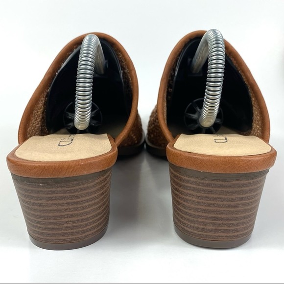 CL BY CHINESE LAUNDRY CLASSY WOVEN TAN AND BROWN PERFORATED MULE WOMEN’S SZ 9.5M - Picture 6 of 12